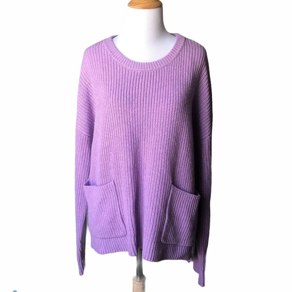 NWT Melloday Purple oversized sweater